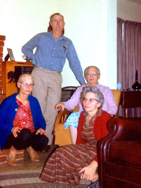 Gertrude, Vernon,Carolina, and Grossmama, January 30, 1966